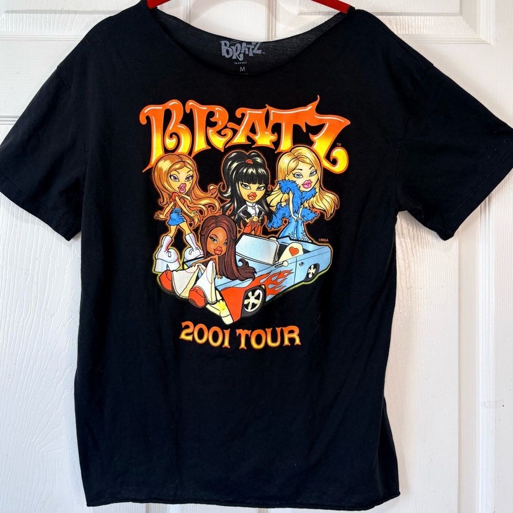 Vintage Y2K Bratz Indie Grunge Cropped T-Shirt Size Medium